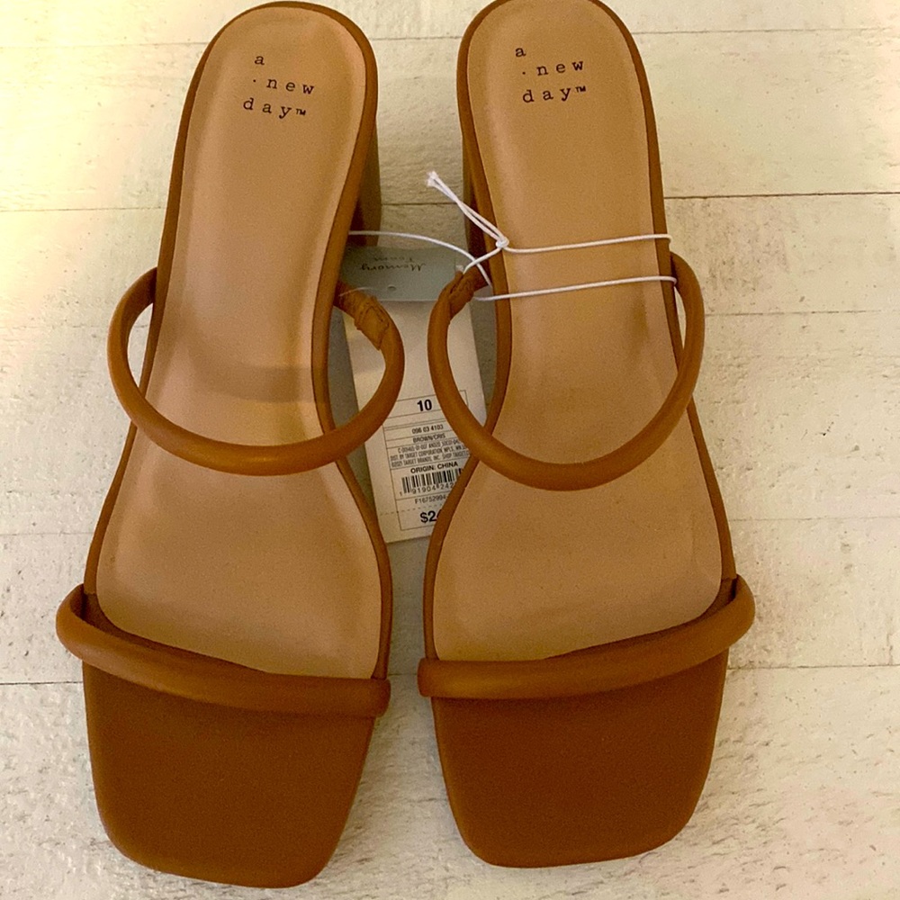 A New Day cognac heels